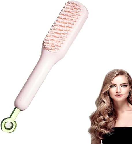 Selbstreinigender, antistatischer Massagekamm, One-Pull Clean Massagekamm, skalierbar, drehbar, Lifting, selbstreinigende Haarbürste, Haarstyling-Werkzeuge für Frauen und Mädchen (Rosa) von Aicoyiu