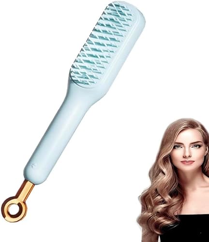 Selbstreinigender, antistatischer Massagekamm, One-Pull Clean Massagekamm, skalierbar, drehbar, selbstreinigende Haarbürste, Haarstyling-Werkzeuge für Frauen und Mädchen (blau) von Aicoyiu