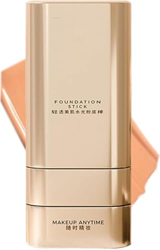 Vivienbeauty Foundation Stick, 2 in 1 Multi-use FoundationStick Makeup with Brush, All-Over Concealing Perfecting Cream Hydrating Full Coverage Concealer. (Warm Skin Color) von Aicoyiu