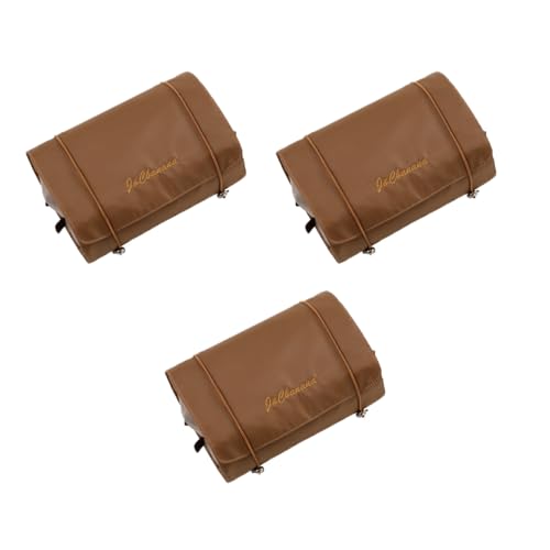 3er Set Kosmetiktasche, Abnehmbar Kulturtasche Kulturbeutel Damen, Schminktasche, Aufhängen Kosmetiktasche, Make Up Bag mit 4 Fächern, Faltbare Kosmetiktasche Reise für Damen Mädchen (Curry) von AidSci