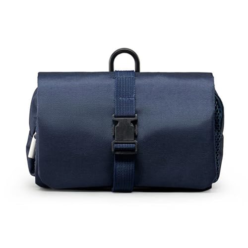 Kulturtasche zum Aufhängen Faltbarer Reise Kulturbeutel mit Tragegriff Multifunktionale Toilettentasche, platzsparende Kosmetiktasche Waschtasche Waschbeutel für Männer -2er (Marineblau) von AidSci