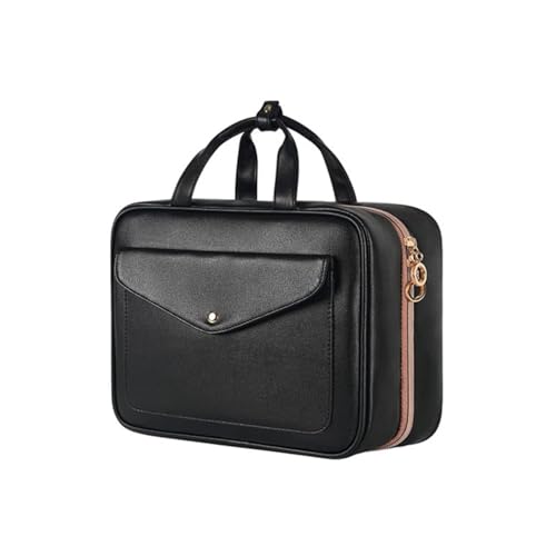 Kulturtasche zum Aufhängen Faltbarer Reise Kulturbeutel mit Tragegriff Multifunktionale Toilettentasche, platzsparende Kosmetiktasche Waschtasche Waschbeutel für Männer & Frauen (A) von AidSci