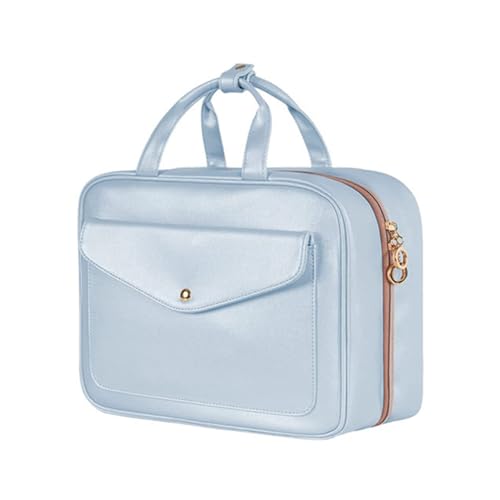 Kulturtasche zum Aufhängen Faltbarer Reise Kulturbeutel mit Tragegriff Multifunktionale Toilettentasche, platzsparende Kosmetiktasche Waschtasche Waschbeutel für Männer & Frauen (C) von AidSci