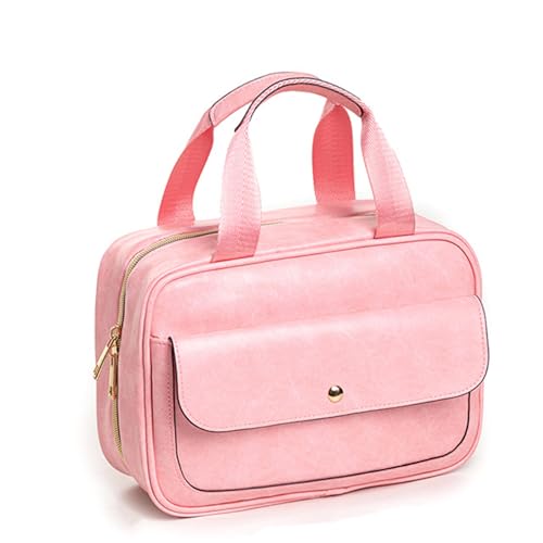 Kulturtasche zum Aufhängen Faltbarer Reise Kulturbeutel mit Tragegriff Multifunktionale Toilettentasche, platzsparende Kosmetiktasche Waschtasche Waschbeutel für Männer & Frauen (F) von AidSci