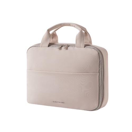 Kulturtasche zum Aufhängen Faltbarer Reise Kulturbeutel mit Tragegriff Multifunktionale Toilettentasche, platzsparende Kosmetiktasche Waschtasche Waschbeutel für Männer & Frauen 27x71cm (A) von AidSci