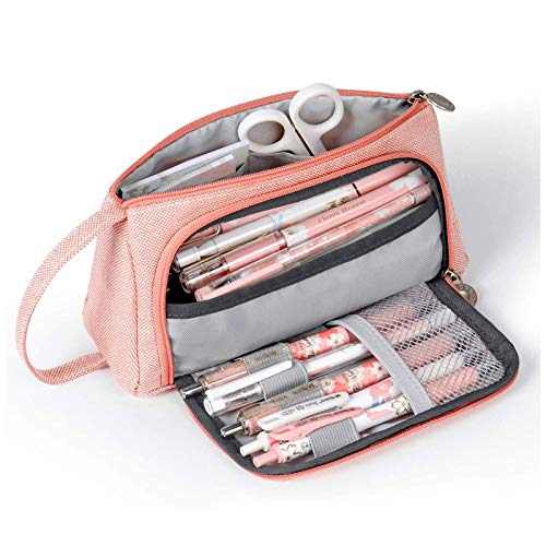 AidShunn Multifunktionale Große Kapazität Federmäppchen Premium Leinwand Bleistiftbeutel Schreibwaren Veranstalter Für Mädchen Dame von AidShunn