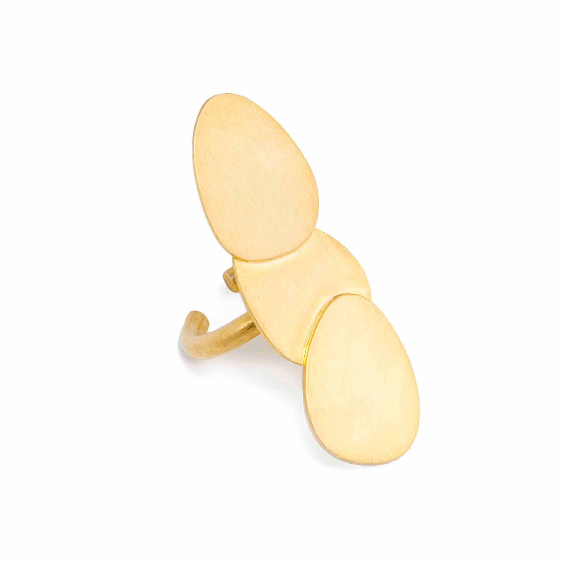 Partei Ring, Gold Pebble Aussagering, Natur-Ring, Verstellbarer Geschenk Für Frau, Zeitlose Silber Vergoldeten Partei Ring, Gold Pebble Aussagering, Natur-Ring, Verstellbarer Geschenk Für Frau, Zeitlose Silber Vergoldeten von AidaPekinJewellery