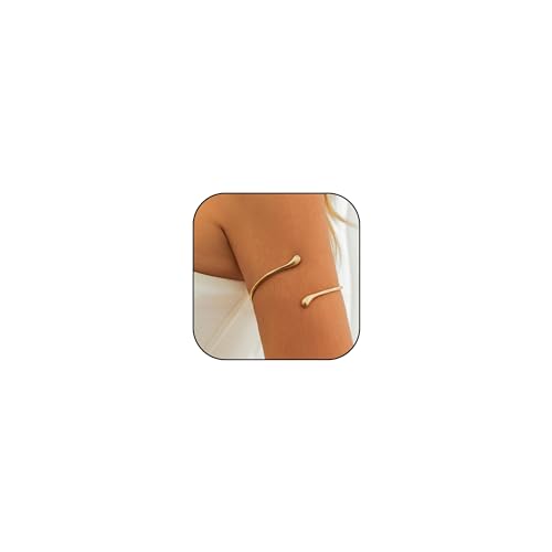 Aidenn Oberarmreif Gold Damen,Minimalistisches Armreif Goldene Armreif Oberarm,zarter geschichteter Armreifen Armschmuck von Aidenn
