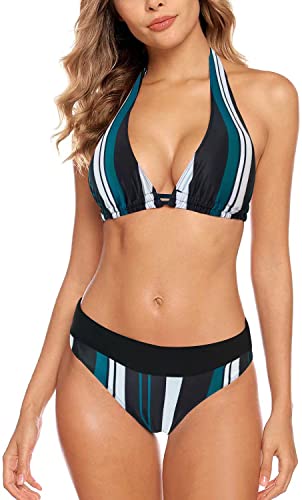 Aidotop DaSen Bikini Set Triangel Badeanzug Strand Ties Zweiteiliger BadeSode Bikinihose（21Pinse，S） von Aidotop
