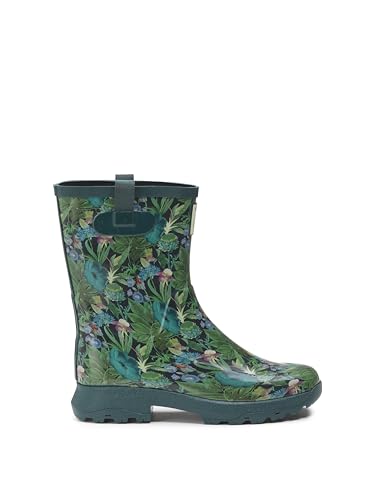 Aigle Damen ALYA Print Halblange Stiefel, KEW Green Planet, 35 EU von Aigle