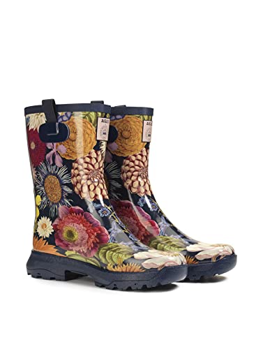 Aigle Damen Alya Print Gummistiefel, 9014 Oyster Gray, 35 EU von Aigle