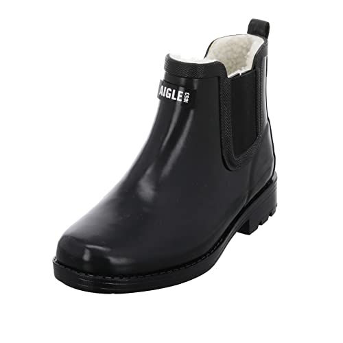 Aigle Damen Carville Fur 2 Gummistiefel, Schwarz, 38 EU von Aigle