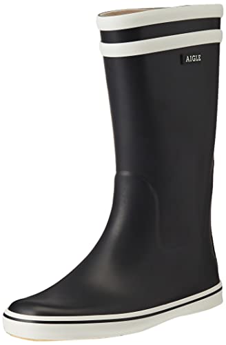 Aigle Damen Malouine Bt Gummistiefel, Blau Marine Blanc, 36 EU von Aigle