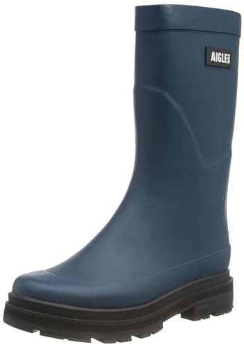 Aigle Damen Mid Rain Gummistiefel, Storm Blue, 36 EU von Aigle