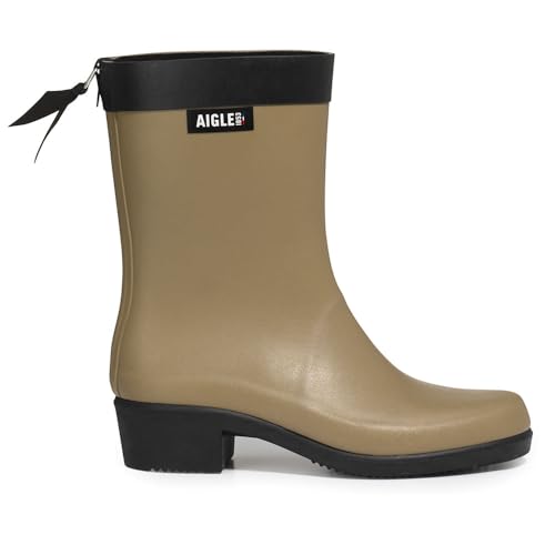 Aigle Damen Myrica Mid Gummistiefel, Maus, 37 EU von Aigle