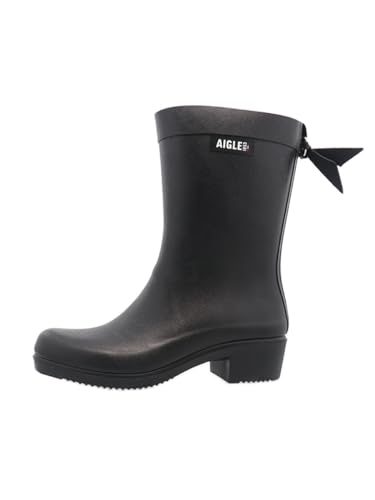 Aigle Damen Myrica Mid Gummistiefel, Schwarz, 35 EU von Aigle