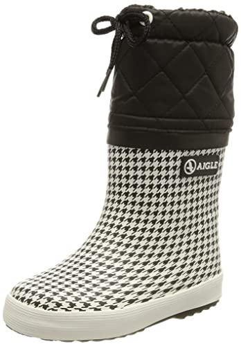 Aigle GIBOULEE Print, Botte de pluie Mixte, Pied de Poule, 41 EU von Aigle