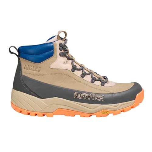Aigle Herren Overtrack Wanderschuh, Grau/Orange, 42 EU von Aigle