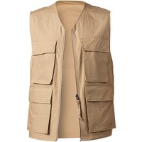 Aigle Herren Wendeweste beige Baumwolle unifarben von Aigle