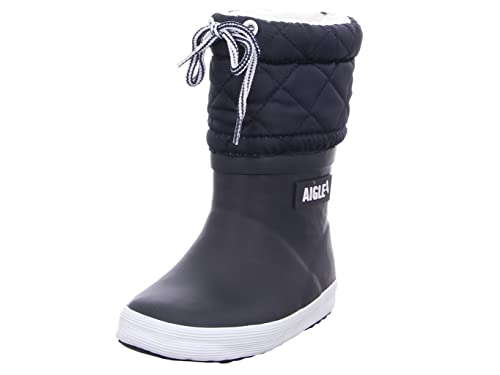 Aigle Jungen Unisex Kinder Giboulee 2 Gummistiefel, Marineblau Weiß, 23 EU von Aigle