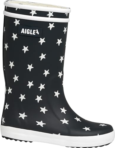 Aigle Jungen Unisex Kinder Lolly Pop Play2 Gummistiefel, Marineblauer Stern, 30 EU von Aigle