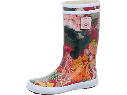 Aigle Stiefel Lolly-Pop Kid rot/bunt-kombi Kew garden 2p 32 von Aigle