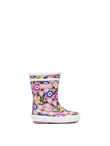 Aigle Unisex Baby Flac Play2 Gummistiefel, Mehrfarbig Flower Power, 19 EU von Aigle