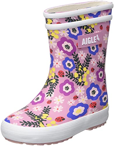 Aigle Unisex Baby Flac Play2 Gummistiefel, Mehrfarbig Flower Power, 19 EU von Aigle