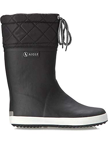 Aigle Unisex-Kinder Giboulée Gummistiefel Schwarz (Noir/Blanc) 20 EU von Aigle