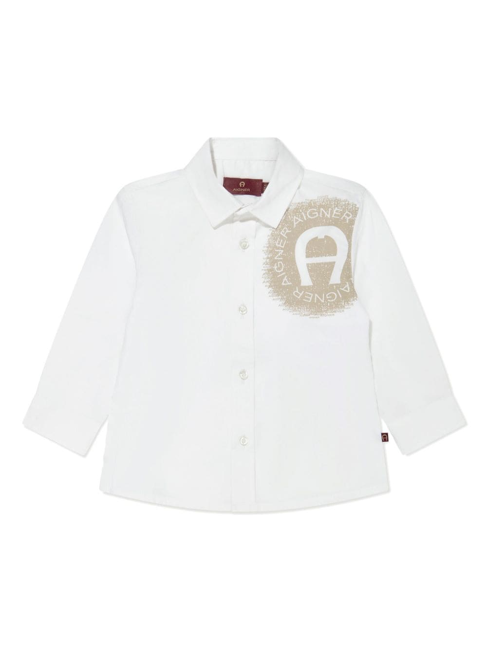 Aigner Kids Hemd mit Logo-Print - Weiß von Aigner Kids