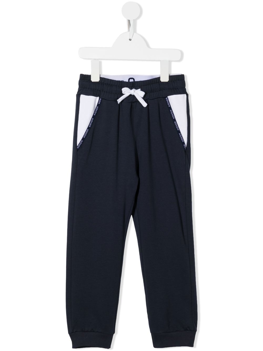 Aigner Kids Jogginghose mit Logo-Streifen - Blau von Aigner Kids