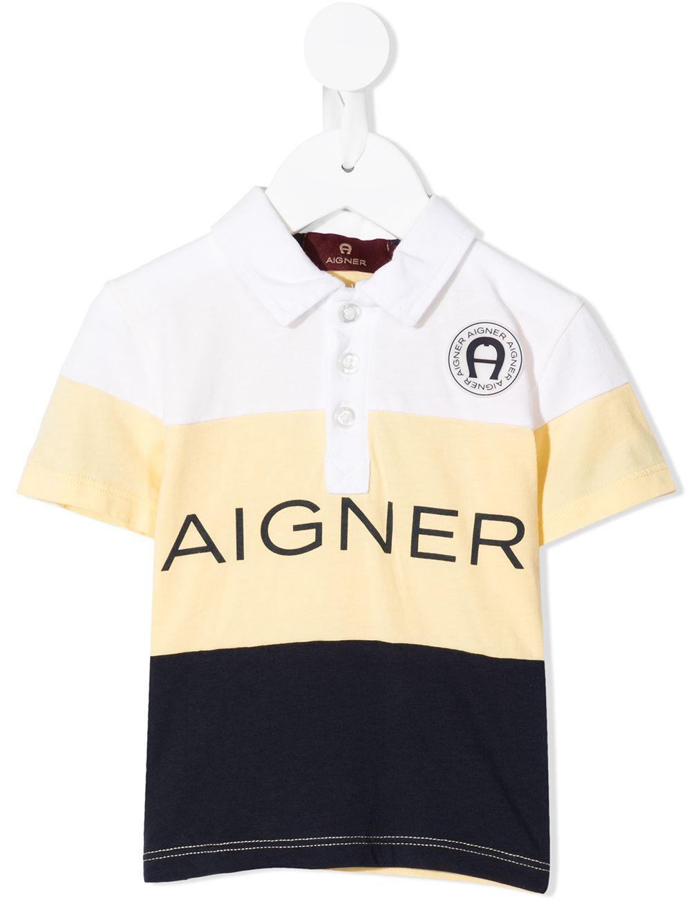 Aigner Kids Poloshirt mit Logo-Print - Gelb von Aigner Kids