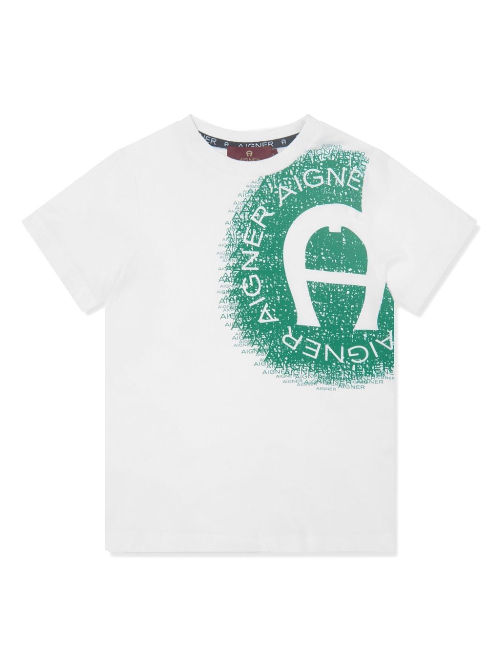 Aigner Kids T-Shirt mit Logo-Print - Weiß von Aigner Kids