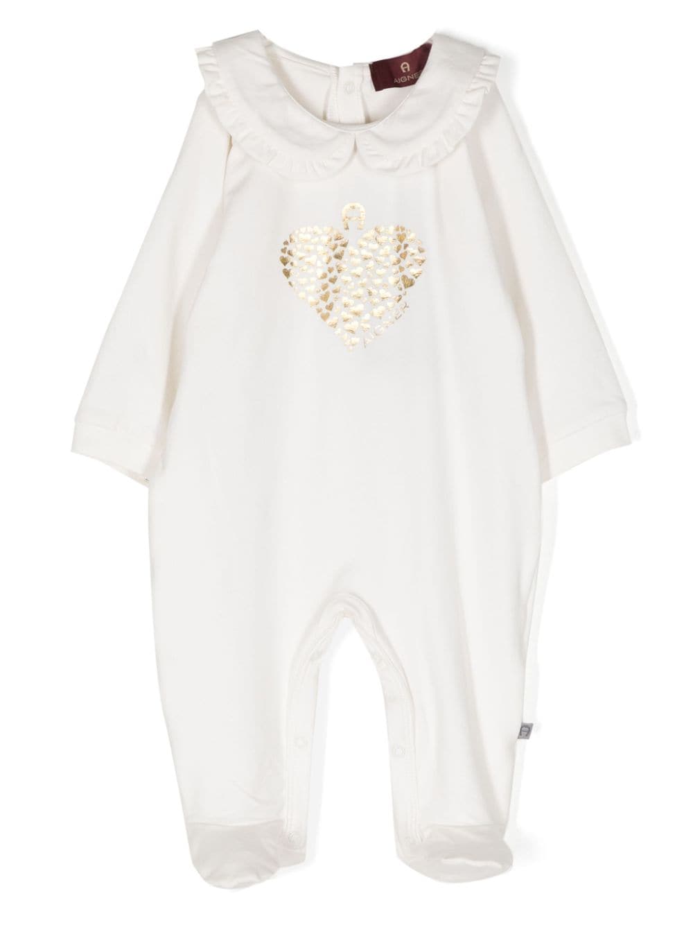 Aigner Kids Pyjama mit Herz-Print - Weiß von Aigner Kids