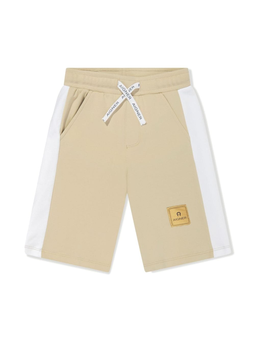 Aigner Kids Joggingshorts mit Logo-Applikation - Nude von Aigner Kids