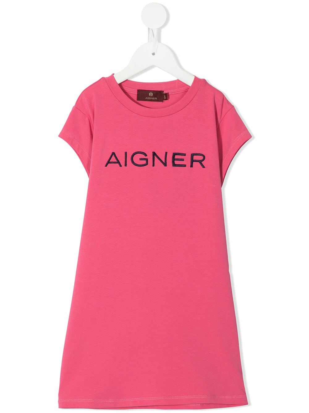 Aigner Kids T-Shirtkleid mit Logo-Stickerei - Rosa von Aigner Kids