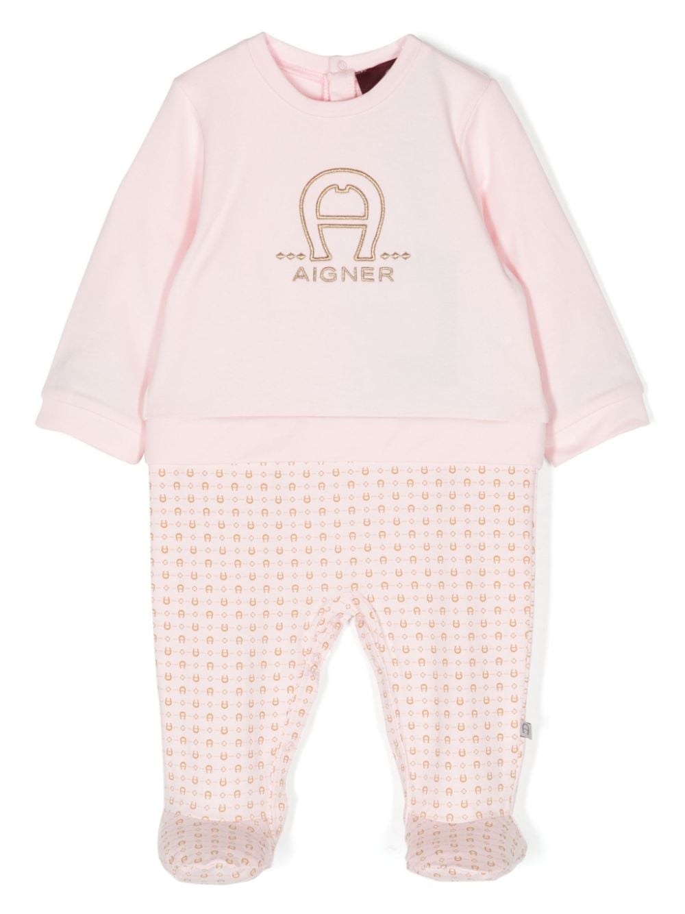 Aigner Kids Strampler mit Logo-Stickerei - Rosa von Aigner Kids