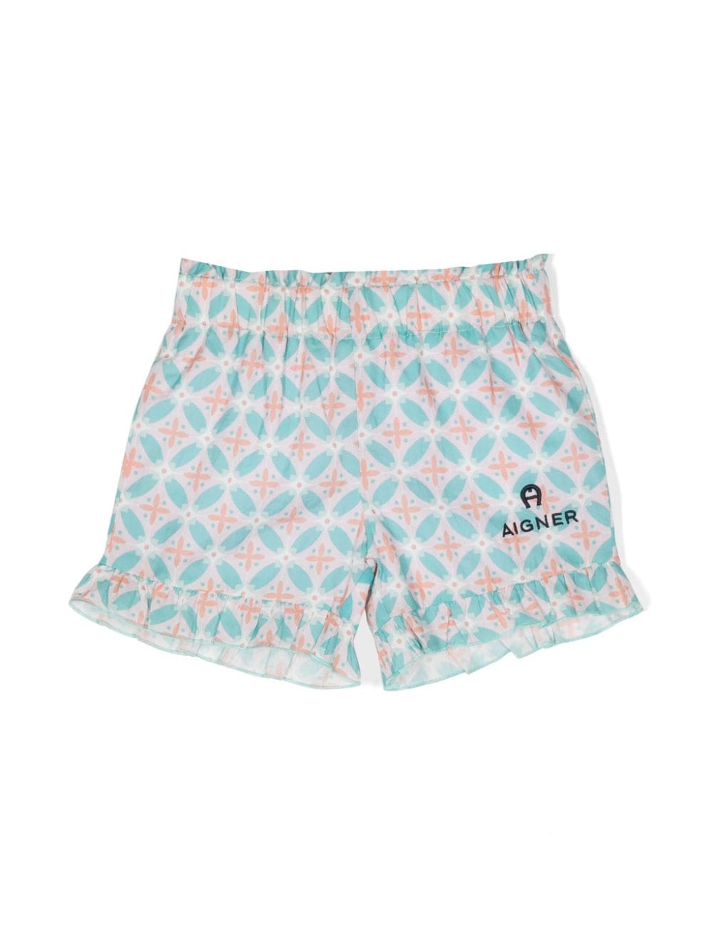 Aigner Kids Shorts mit Logo-Stickerei - Blau von Aigner Kids