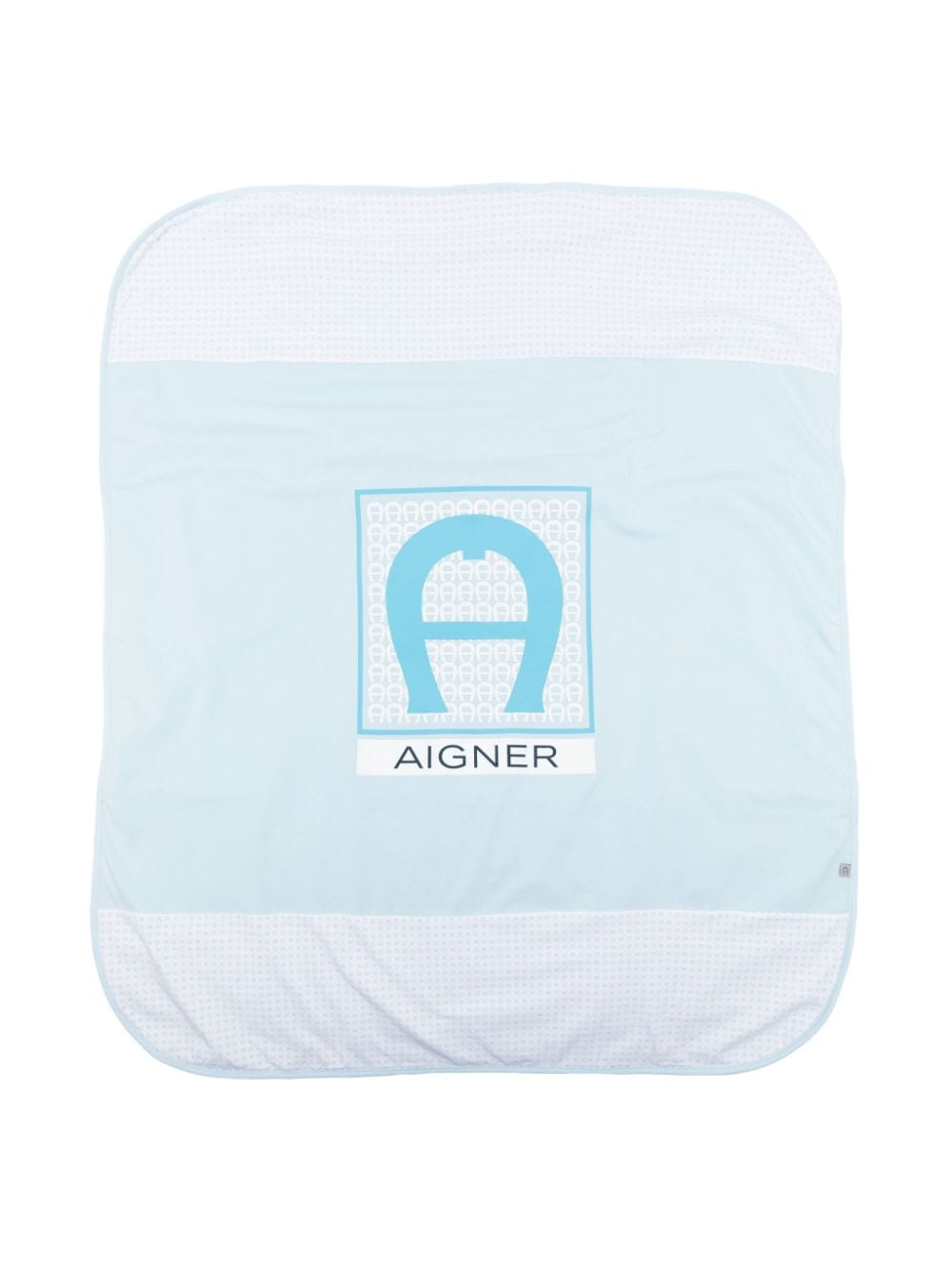 Aigner Kids Decke aus Bio-Baumwolle mit Logo-Print - Weiß von Aigner Kids