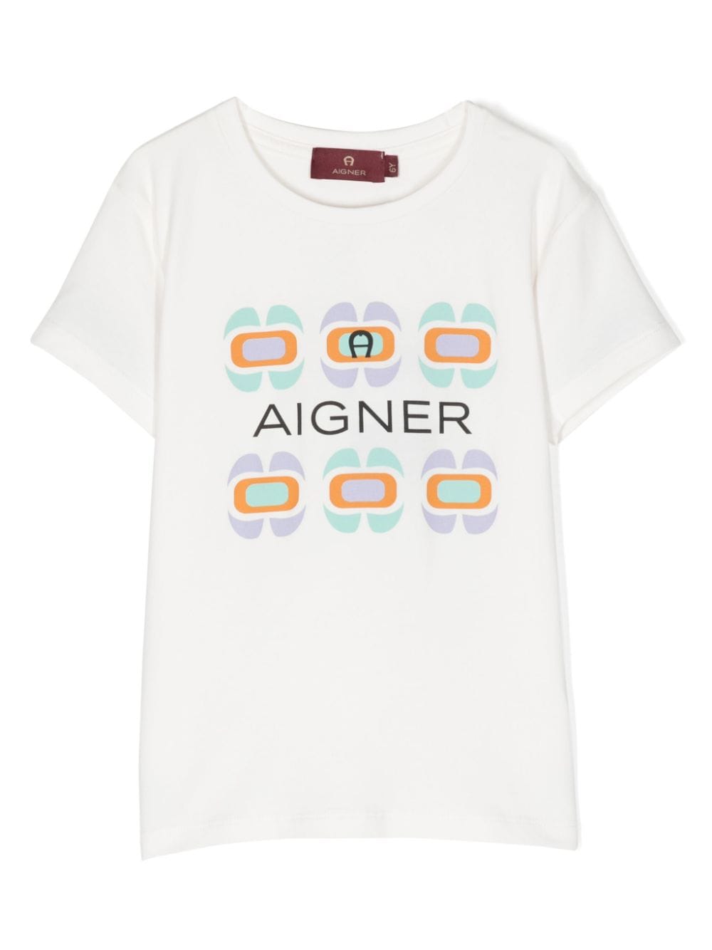 Aigner Kids T-Shirt mit Logo-Print - Nude von Aigner Kids