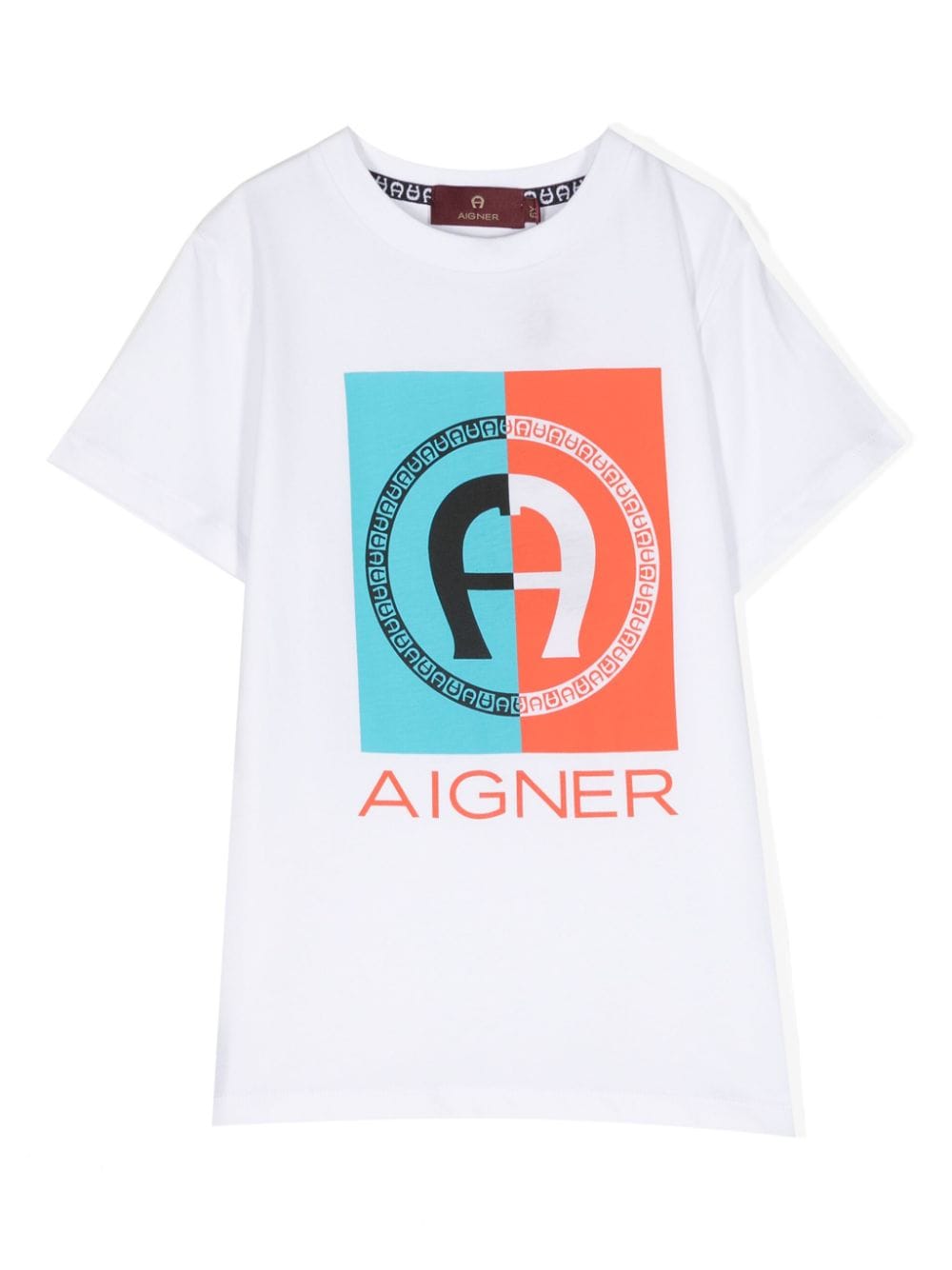 Aigner Kids T-Shirt mit Logo-Print - Weiß von Aigner Kids