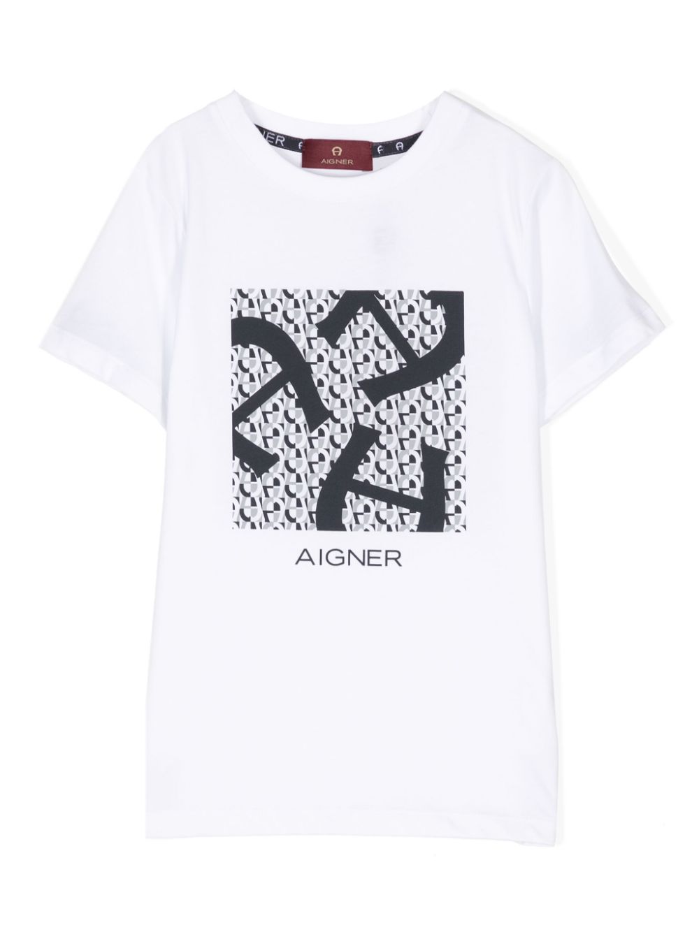 Aigner Kids T-Shirt mit Logo-Print - Weiß von Aigner Kids