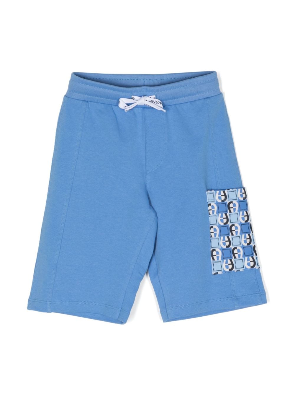 Aigner Kids Shorts mit Logo-Print - Blau von Aigner Kids