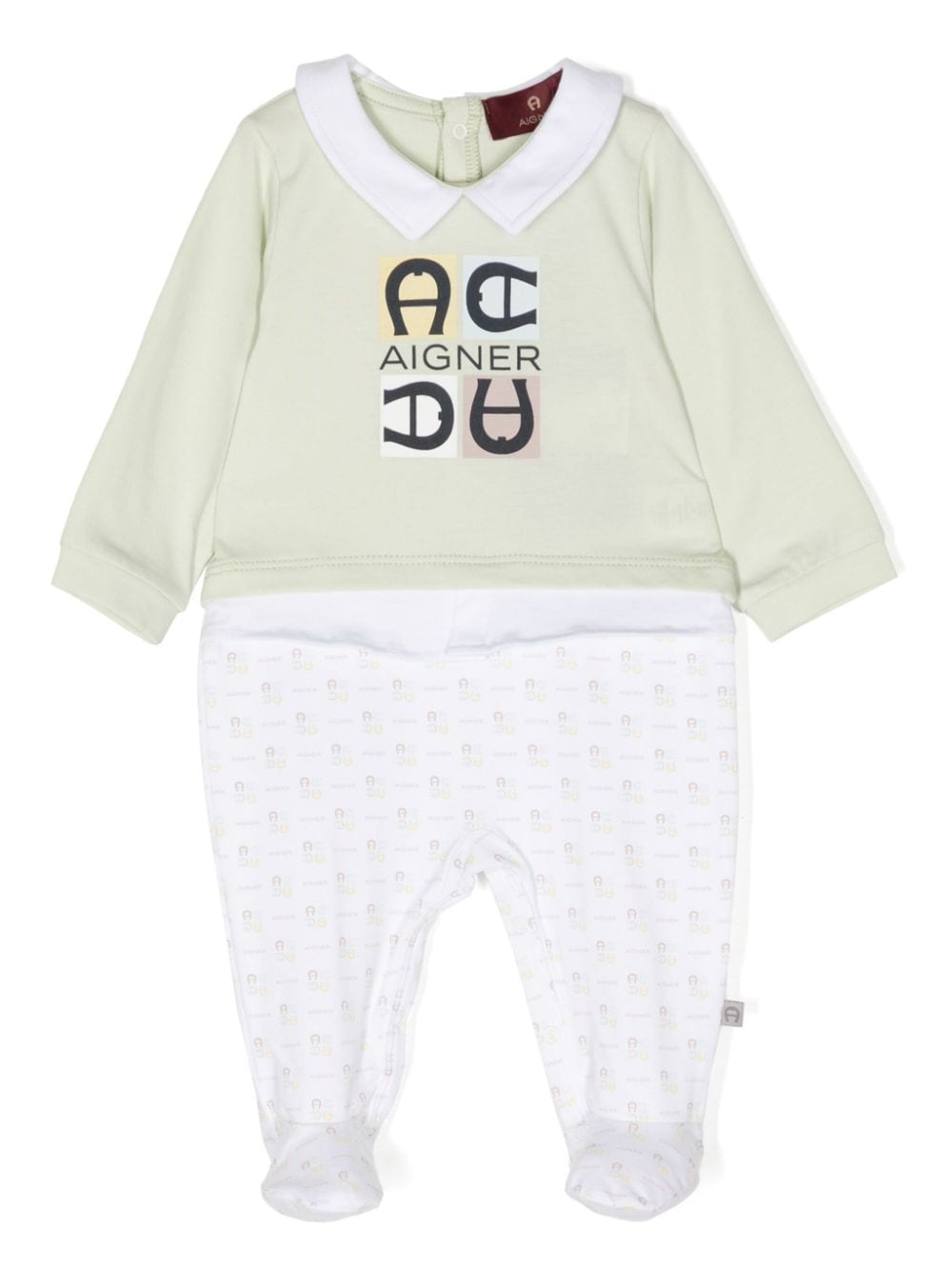 Aigner Kids Body mit Logo-Print - Grün von Aigner Kids