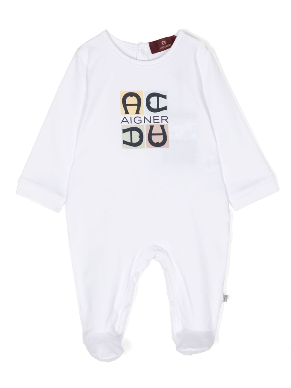 Aigner Kids Body mit Logo-Print - Weiß von Aigner Kids