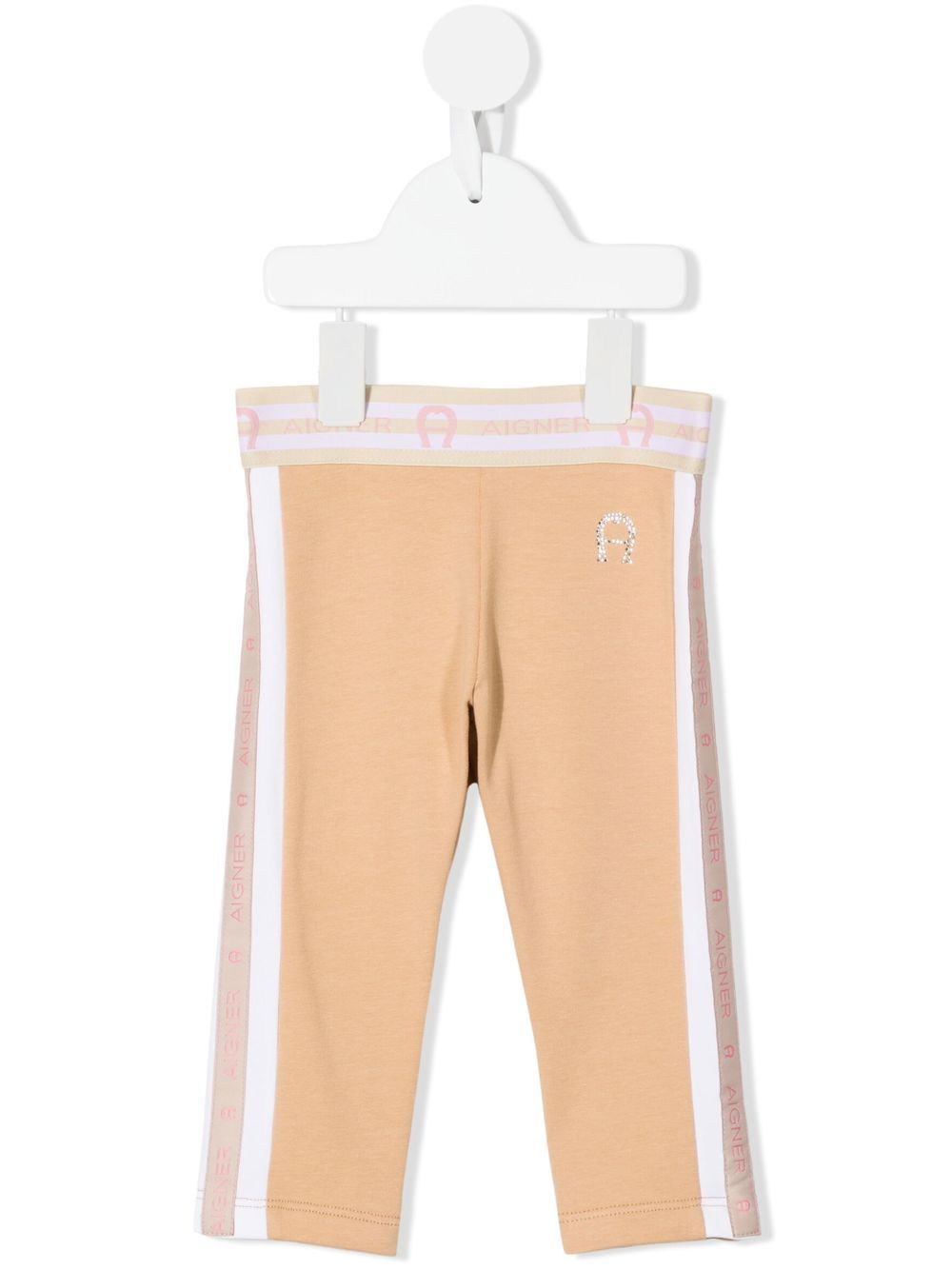 Aigner Kids Leggings mit Logo-Streifen - Braun von Aigner Kids