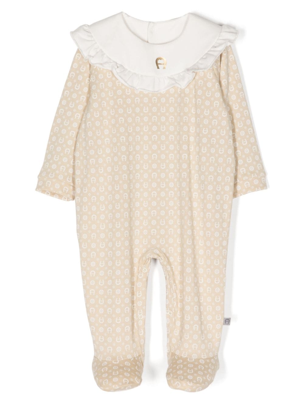 Aigner Kids Pyjama mit Monogramm-Print - Braun von Aigner Kids