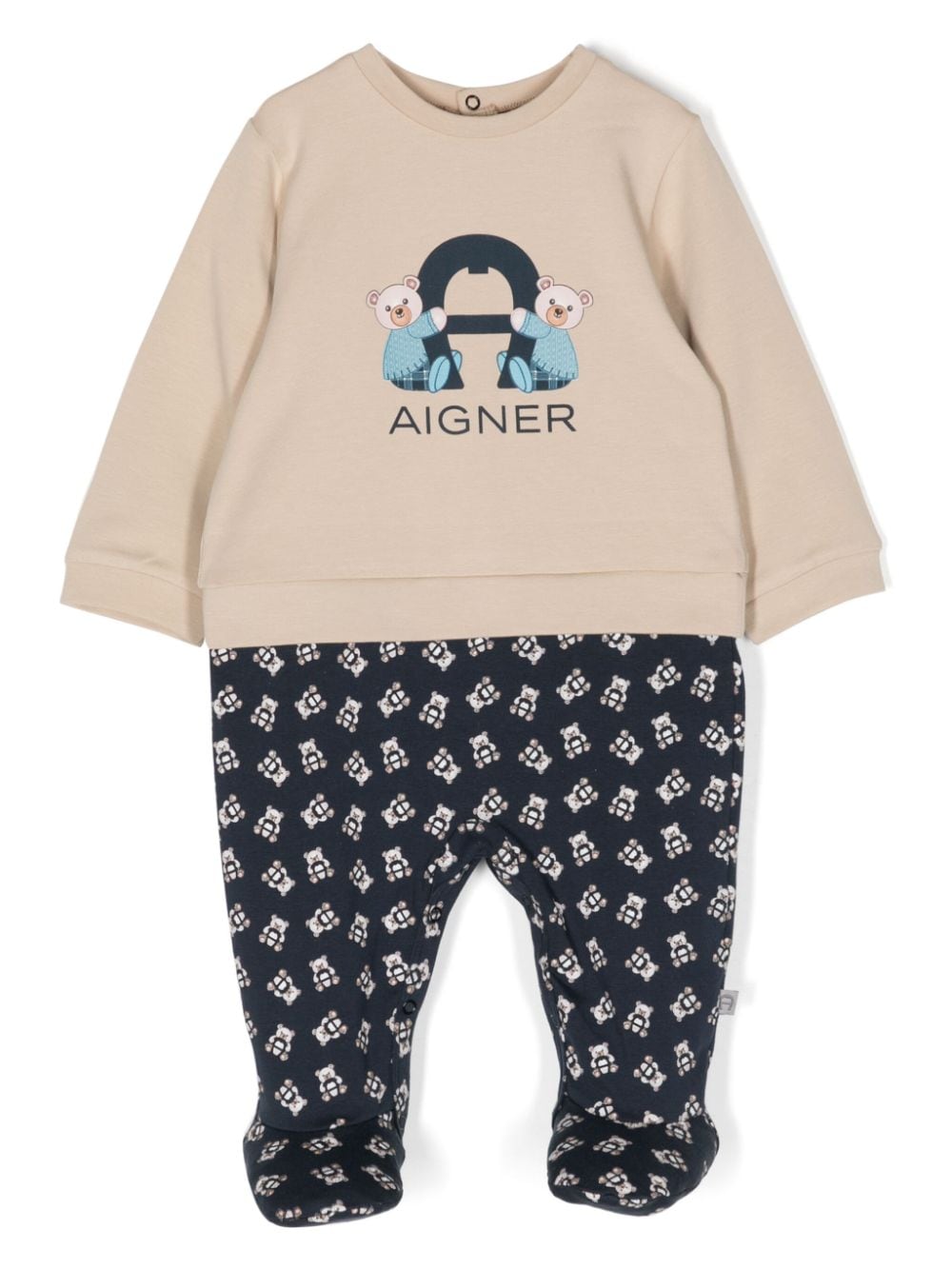 Aigner Kids Strampler mit Teddy-Print - Braun von Aigner Kids