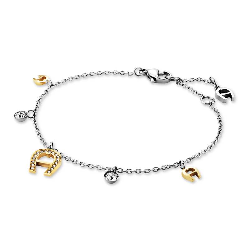 Aigner Armband mit Logo-Anhängern multicolour von Aigner