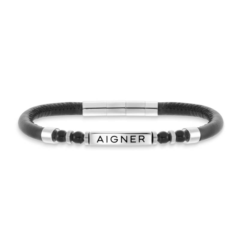 Aigner Armband mit Logo schwarz von Aigner